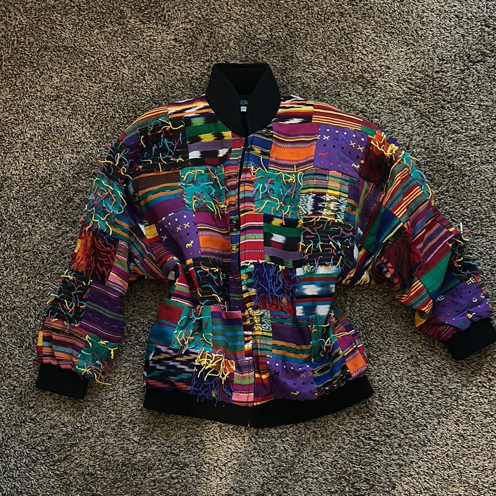 Coogi Multicolor Knit Jacket